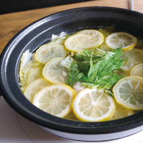【土鍋レシピ】さっぱりレモン鍋