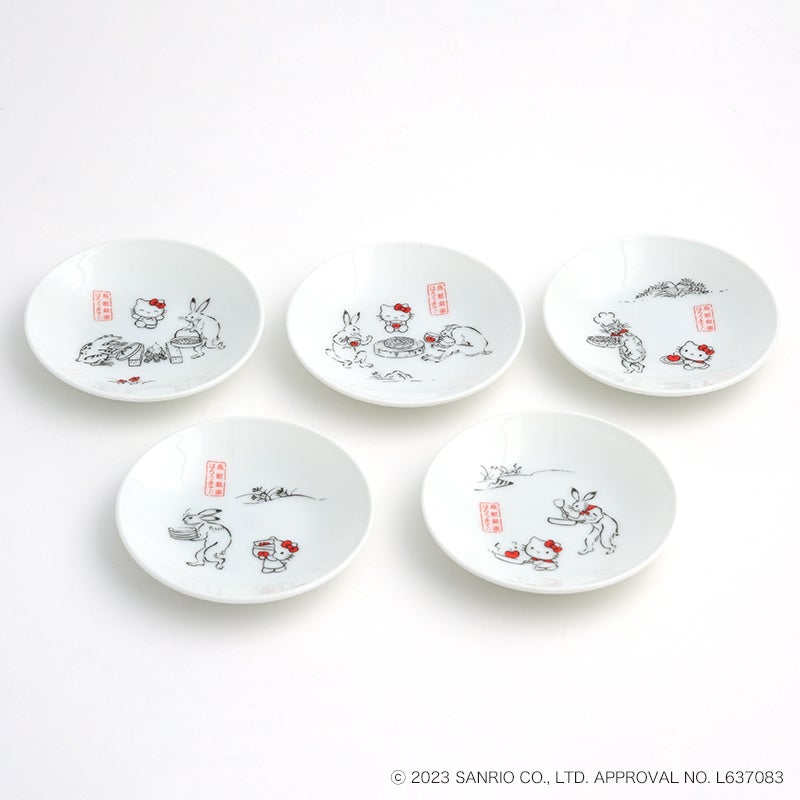 ハローキティ 鳥獣戯画 手塩皿セット〈5枚〉 | 京都 皿や鉢など和食器 ...