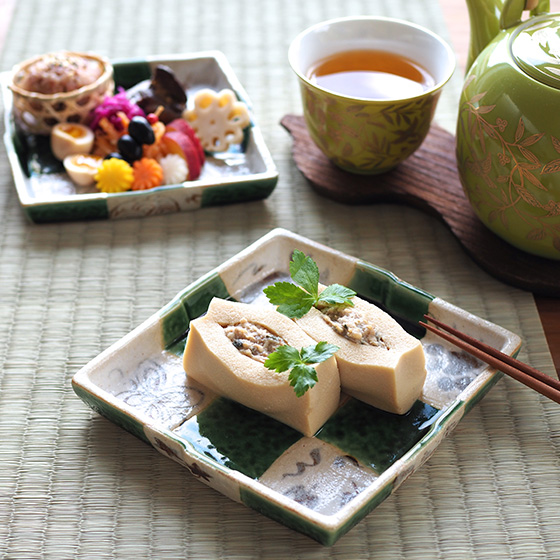 16_高野豆腐の肉詰め煮びたし - 京都 和食器の通販 たち吉オンライン